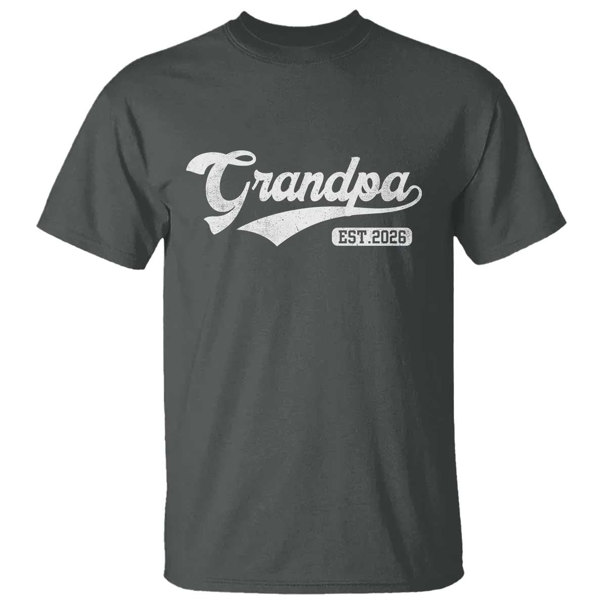 Grandpa Est 2026 T Shirt New Grandpa Paternity Father's Day