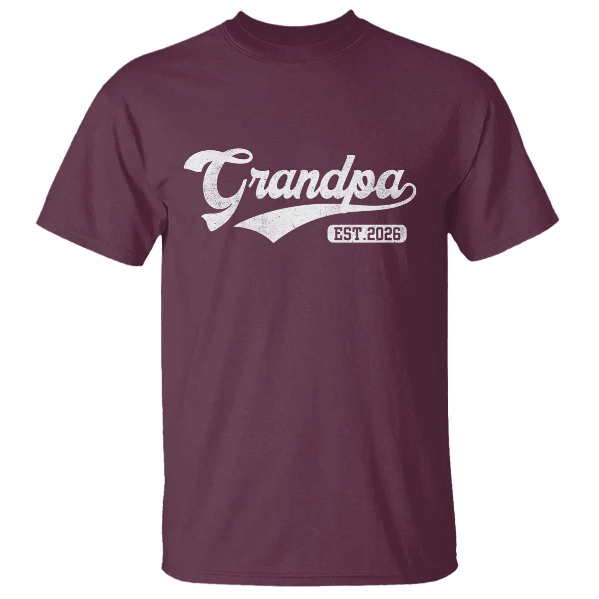 Grandpa Est 2026 T Shirt New Grandpa Paternity Father's Day