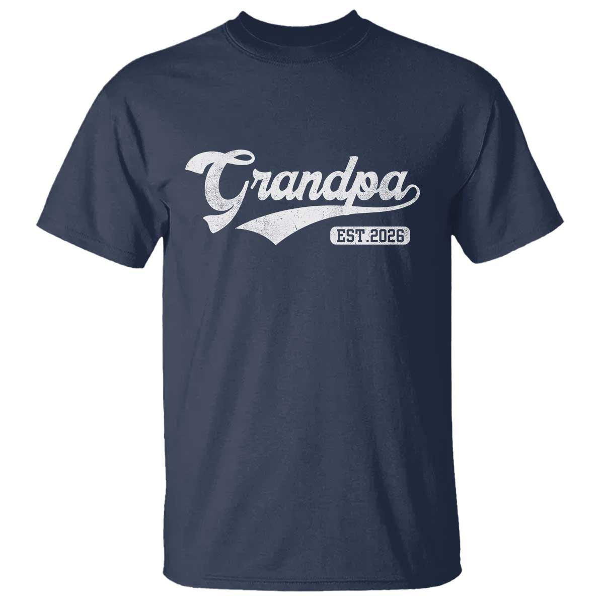 Grandpa Est 2026 T Shirt New Grandpa Paternity Father's Day