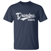 Grandpa Est 2026 T Shirt New Grandpa Paternity Father's Day
