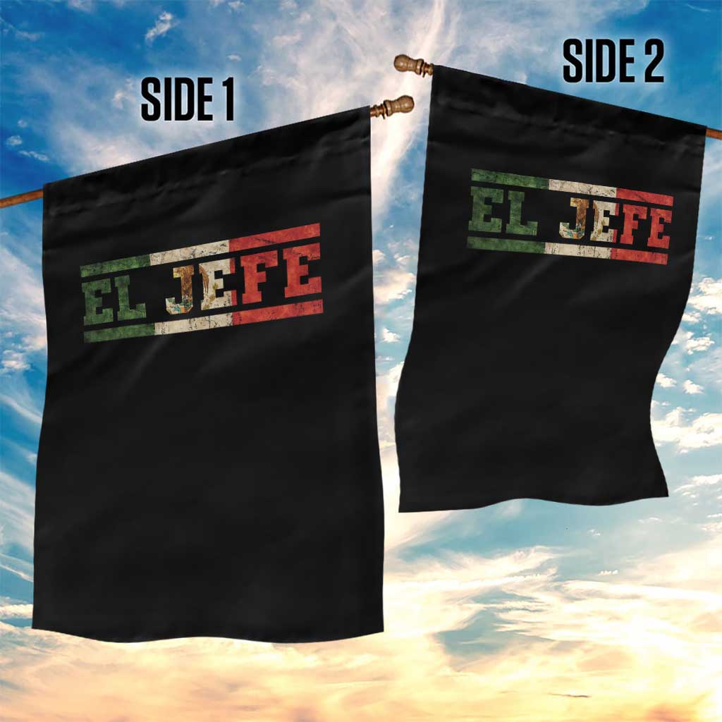 El Jefe Garden Flag Funny Mexican Boss Spanish Slang