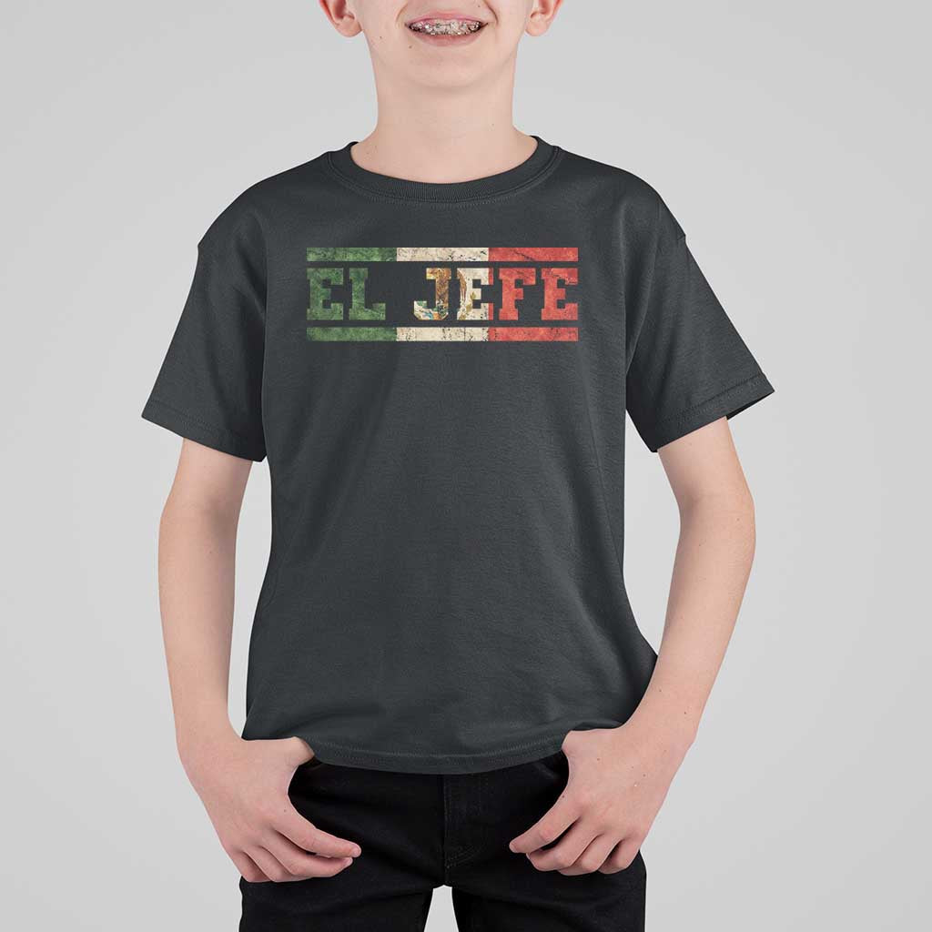 El Jefe T Shirt For Kid Funny Mexican Boss Spanish Slang
