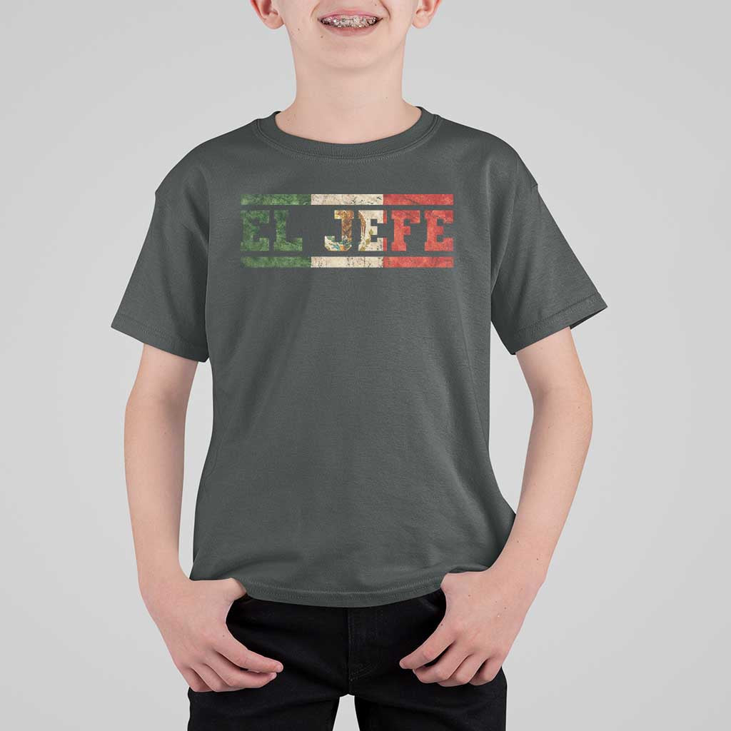 El Jefe T Shirt For Kid Funny Mexican Boss Spanish Slang