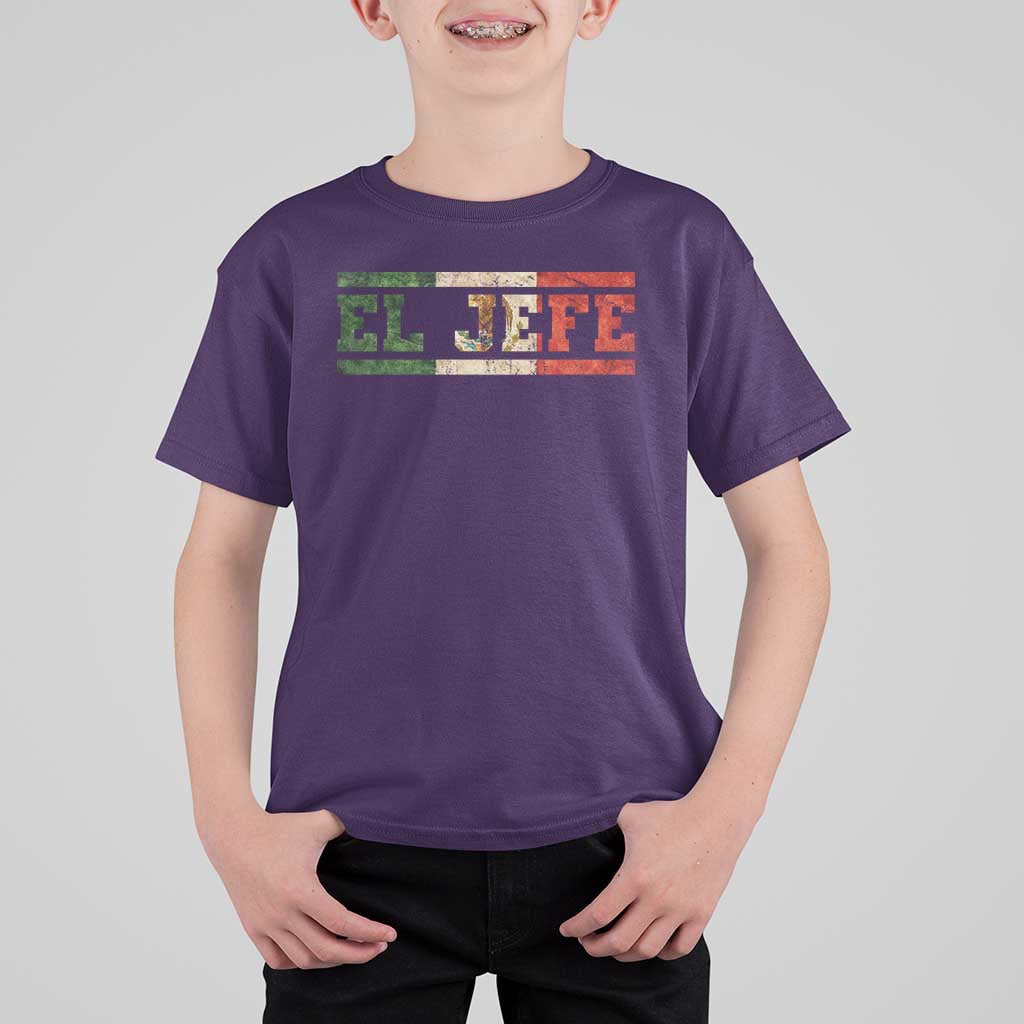 El Jefe T Shirt For Kid Funny Mexican Boss Spanish Slang