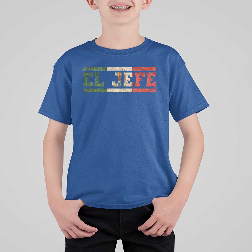 El Jefe T Shirt For Kid Funny Mexican Boss Spanish Slang