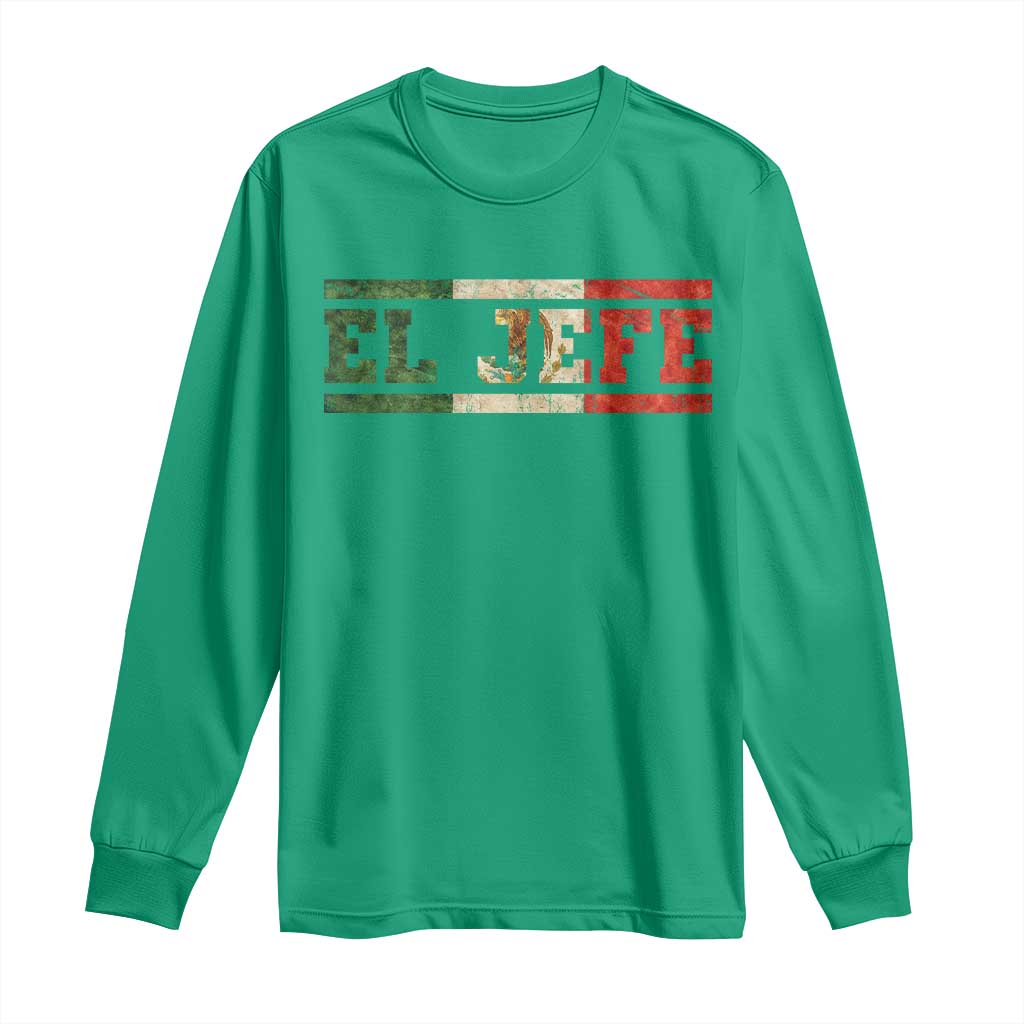 El Jefe Long Sleeve Shirt Funny Mexican Boss Spanish Slang