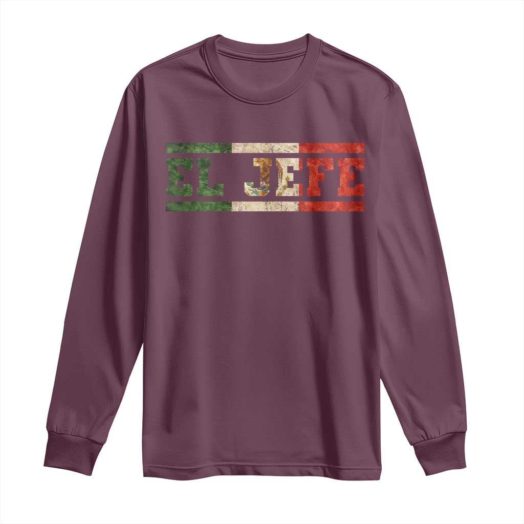 El Jefe Long Sleeve Shirt Funny Mexican Boss Spanish Slang