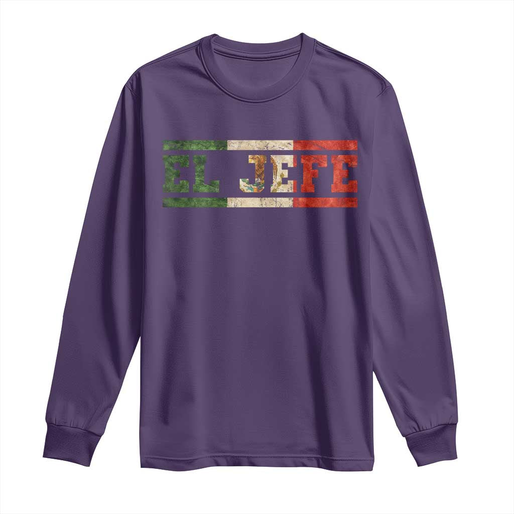 El Jefe Long Sleeve Shirt Funny Mexican Boss Spanish Slang