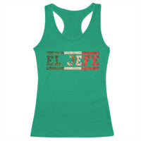 El Jefe Racerback Tank Top Funny Mexican Boss Spanish Slang