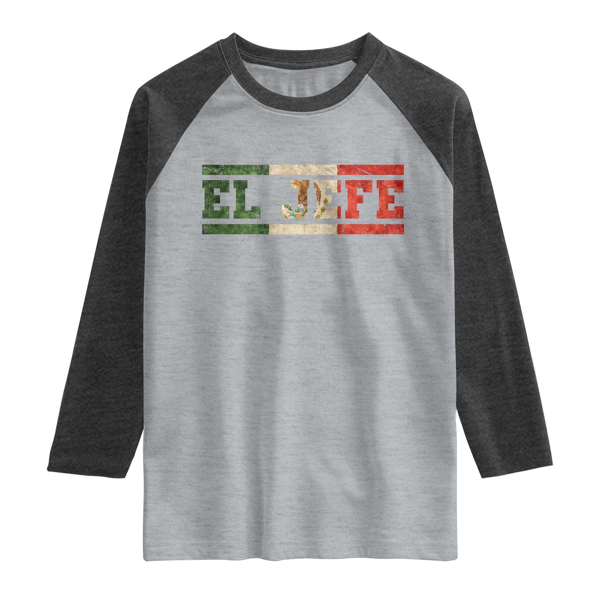 El Jefe Raglan Shirt Funny Mexican Boss Spanish Slang