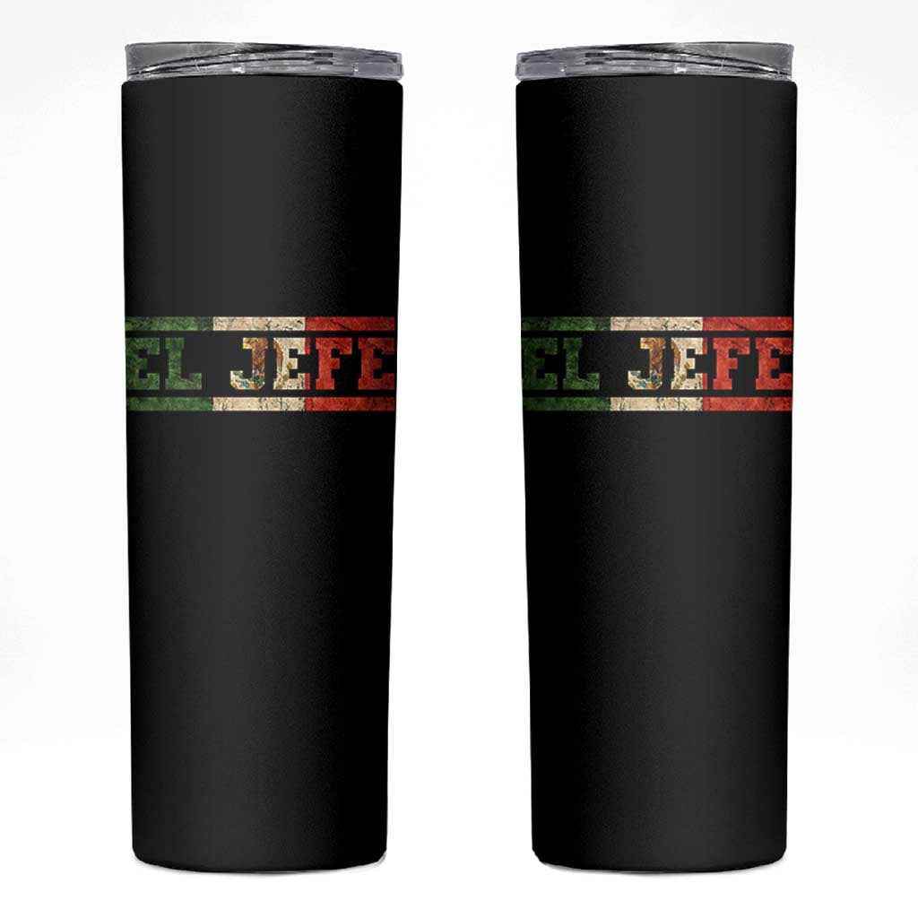 El Jefe Skinny Tumbler Funny Mexican Boss Spanish Slang