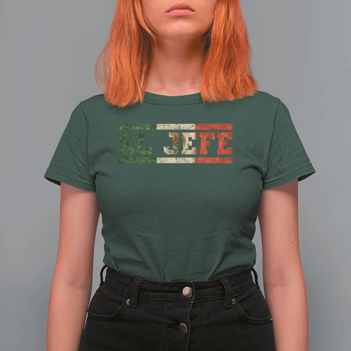 El Jefe T Shirt For Women Funny Mexican Boss Spanish Slang