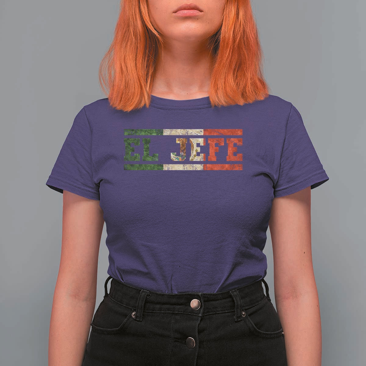 El Jefe T Shirt For Women Funny Mexican Boss Spanish Slang