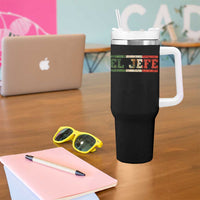El Jefe Tumbler With Handle Funny Mexican Boss Spanish Slang