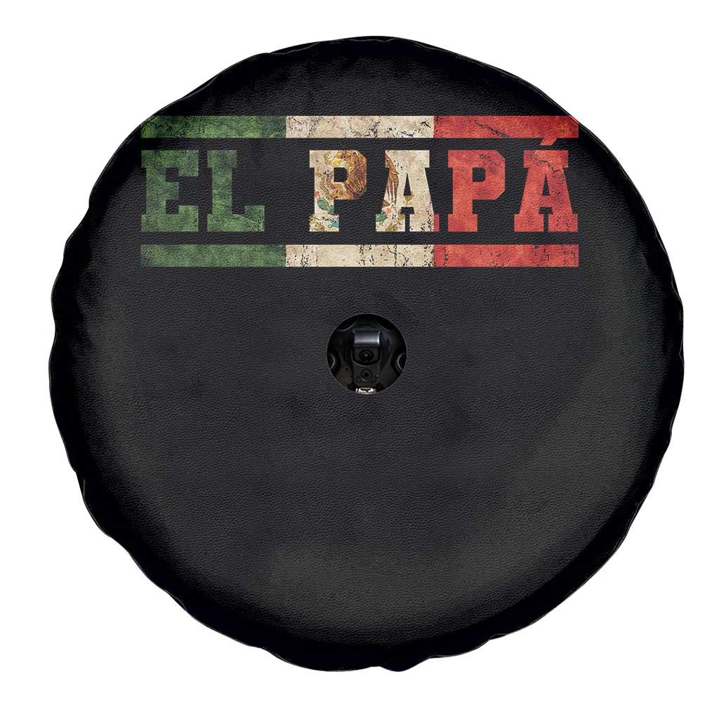 El Papa Funny Mexican Dad Spare Tire Cover Mexico Vintage Flag Father's Day