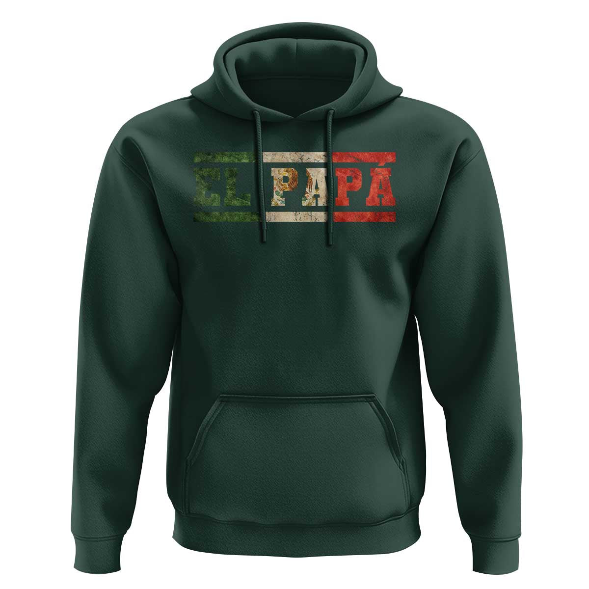 El Papa Funny Mexican Dad Hoodie Mexico Vintage Flag Father's Day