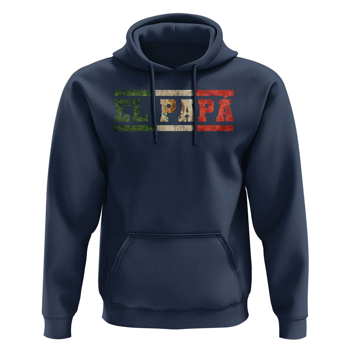 El Papa Funny Mexican Dad Hoodie Mexico Vintage Flag Father's Day