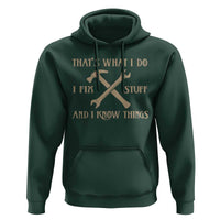 Thats What I Do I Fix Stuff And I Know Things Hoodie Funny Handyman Dad