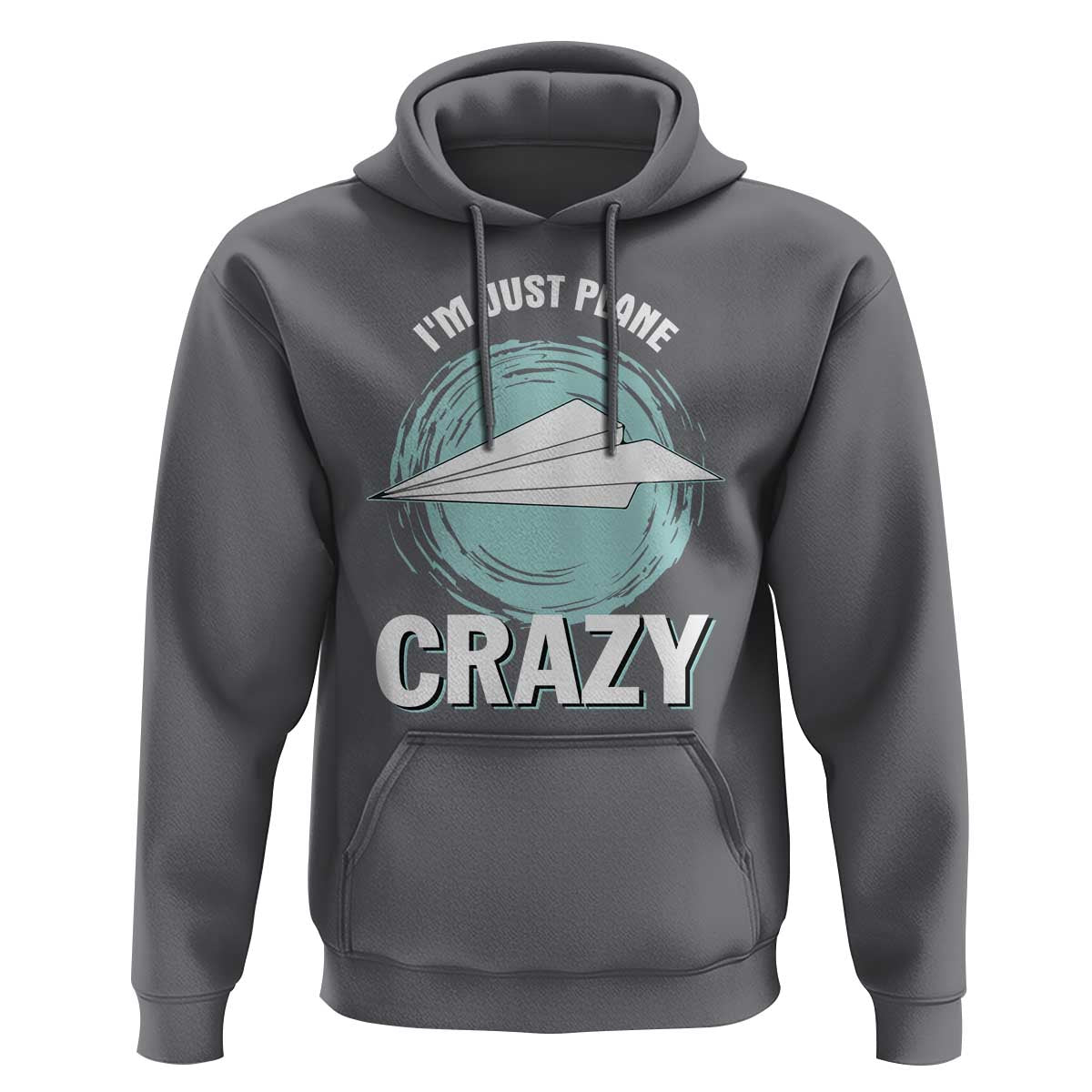 Funny Paper Plane Hoodie I'm Just Plane Crazy Pilots - Wonder Print Shop