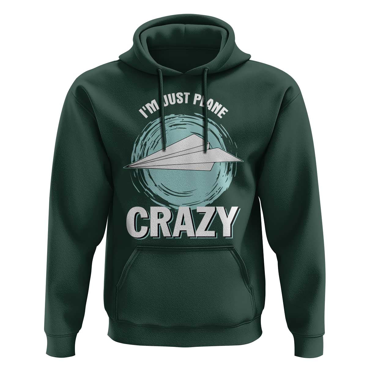 Funny Paper Plane Hoodie I'm Just Plane Crazy Pilots - Wonder Print Shop