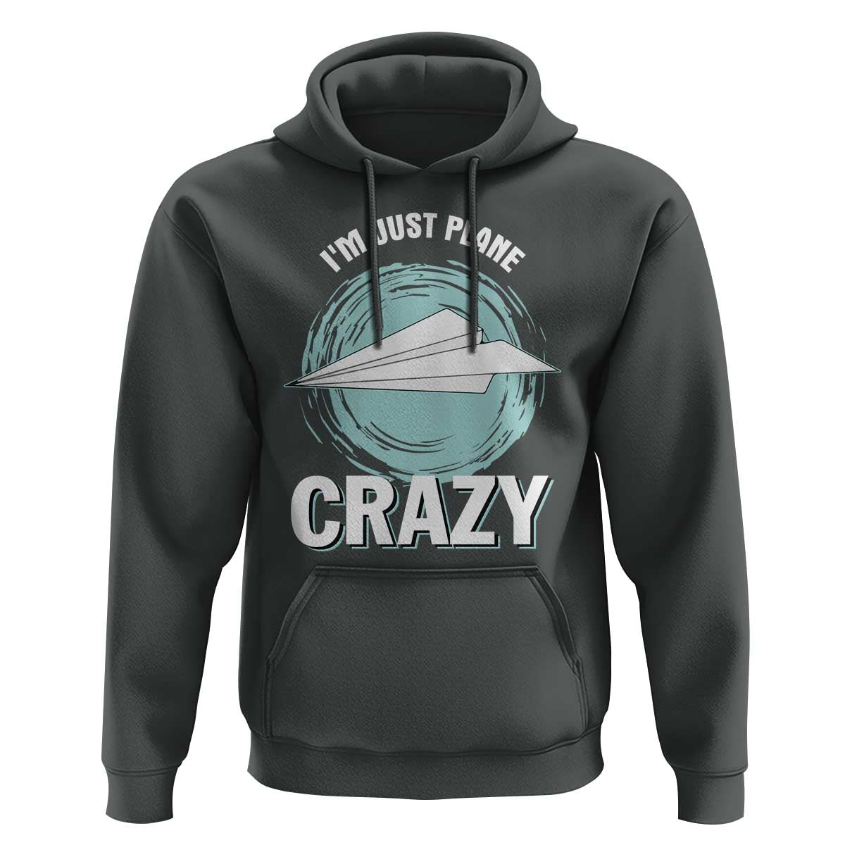 Funny Paper Plane Hoodie I'm Just Plane Crazy Pilots - Wonder Print Shop