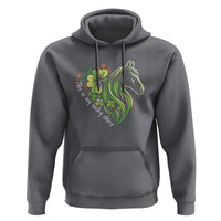 Horse Racing Hoodie This Is My Lucky Shirt Equestrian Four Leaf Clover - Wonder Print Shop