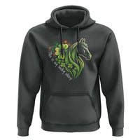 Horse Racing Hoodie This Is My Lucky Shirt Equestrian Four Leaf Clover - Wonder Print Shop