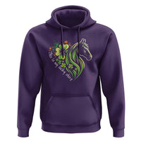 Horse Racing Hoodie This Is My Lucky Shirt Equestrian Four Leaf Clover - Wonder Print Shop