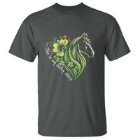 Horse Racing T Shirt This Is My Lucky Shirt Equestrian Four Leaf Clover - Wonder Print Shop