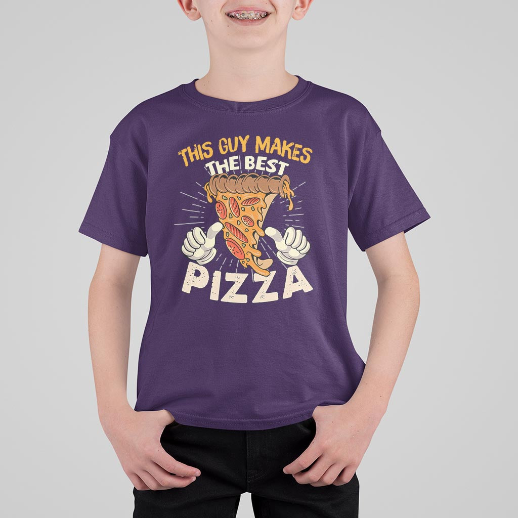 Pizza Baker T Shirt For Kid This Guy Makes The Best Pizza Food Lover - Wonder Print Shop