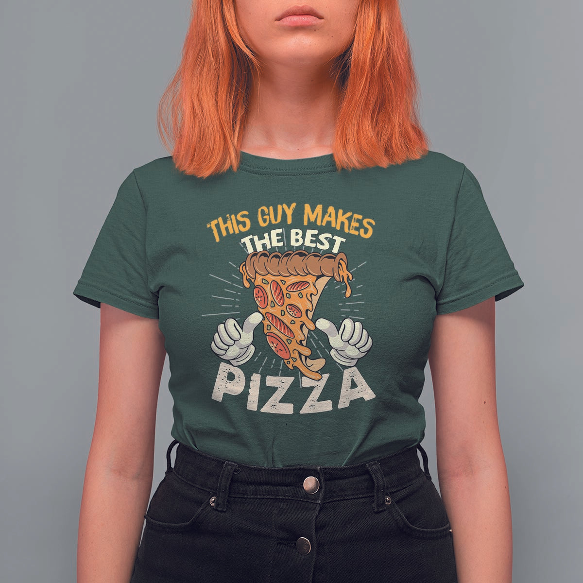 Pizza Baker T Shirt For Women This Guy Makes The Best Pizza Food Lover - Wonder Print Shop