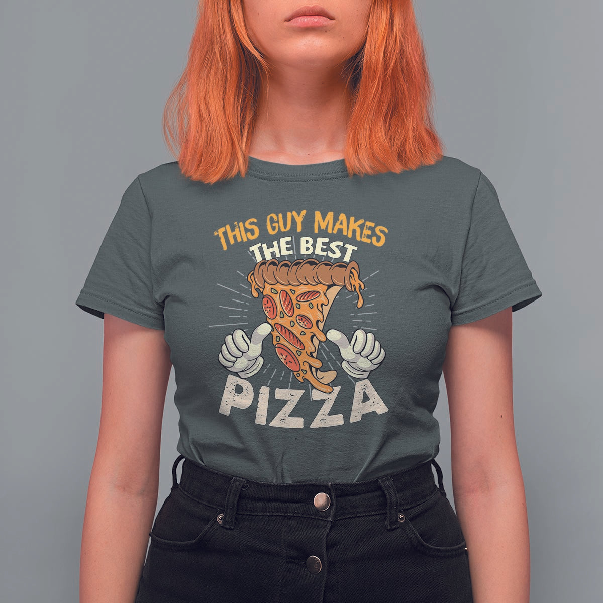 Pizza Baker T Shirt For Women This Guy Makes The Best Pizza Food Lover - Wonder Print Shop
