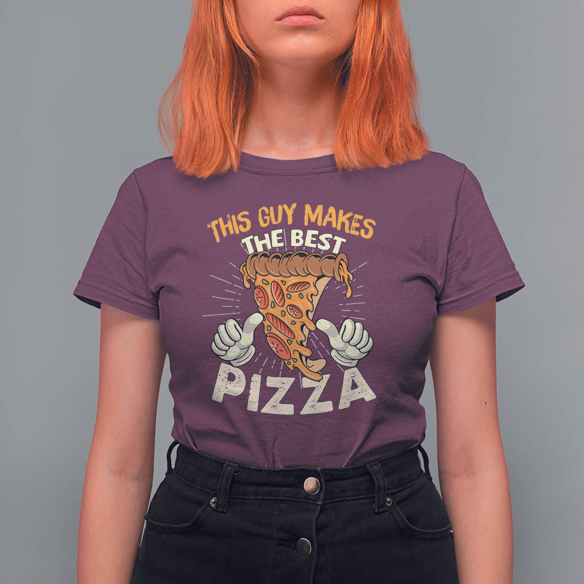 Pizza Baker T Shirt For Women This Guy Makes The Best Pizza Food Lover - Wonder Print Shop