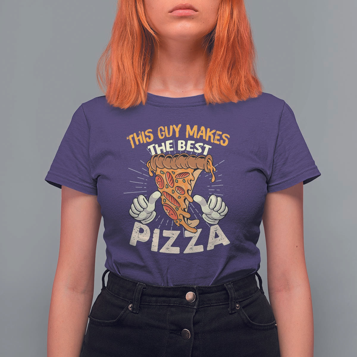 Pizza Baker T Shirt For Women This Guy Makes The Best Pizza Food Lover - Wonder Print Shop