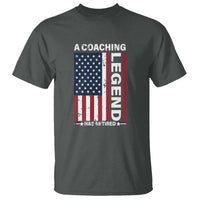 A Coaching Legend Has Retired T Shirt Vintage American Flag - Wonder Print Shop