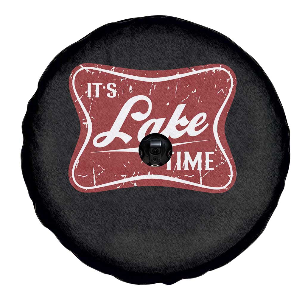 Funny It's Lake Time Spare Tire Cover Lake Life Summer Vacation