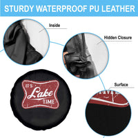 Funny It's Lake Time Spare Tire Cover Lake Life Summer Vacation