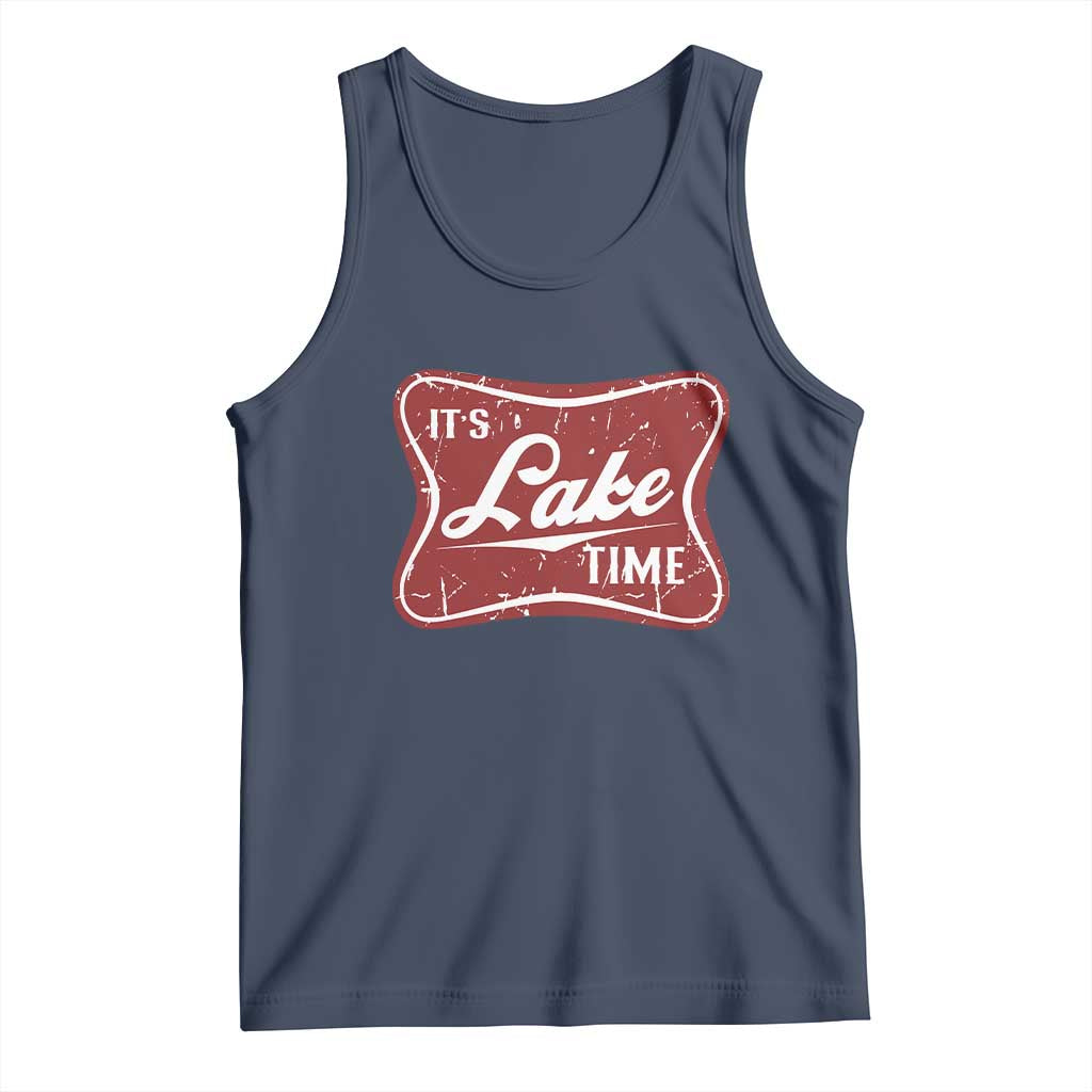 Funny It's Lake Time Tank Top Lake Life Summer Vacation