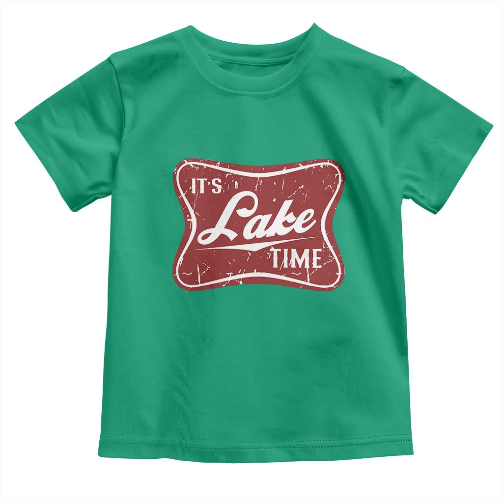 Funny It's Lake Time Toddler T Shirt Lake Life Summer Vacation