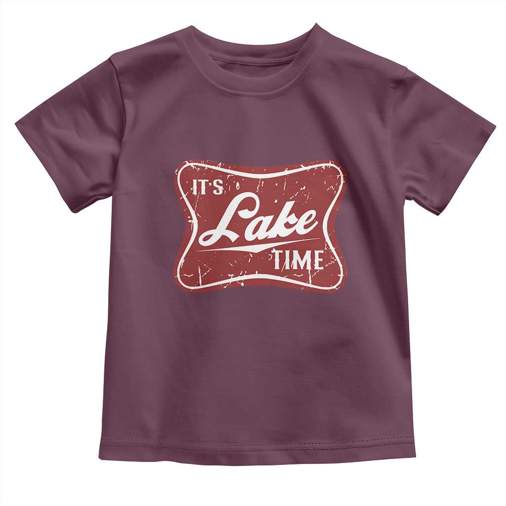 Funny It's Lake Time Toddler T Shirt Lake Life Summer Vacation