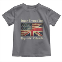 Funny Happy Treason Day Ungrateful Colonials Toddler T Shirt July 4th British Flag - Wonder Print Shop