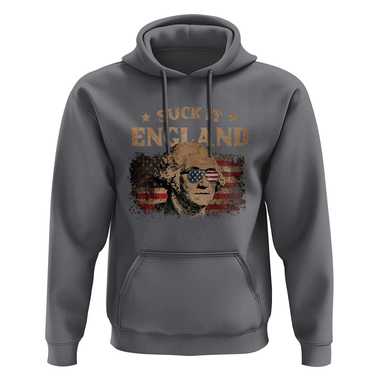 Funny Suck It England Hoodie 4th of July George Washington 1776 - Wonder Print Shop