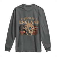 Funny Suck It England Long Sleeve Shirt 4th of July George Washington 1776 - Wonder Print Shop