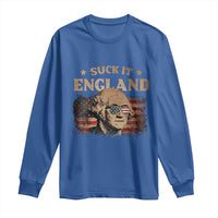 Funny Suck It England Long Sleeve Shirt 4th of July George Washington 1776 - Wonder Print Shop