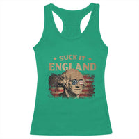Funny Suck It England Racerback Tank Top 4th of July George Washington 1776 - Wonder Print Shop