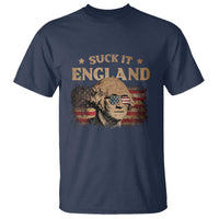 Funny Suck It England T Shirt 4th of July George Washington 1776 - Wonder Print Shop