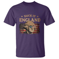 Funny Suck It England T Shirt 4th of July George Washington 1776 - Wonder Print Shop