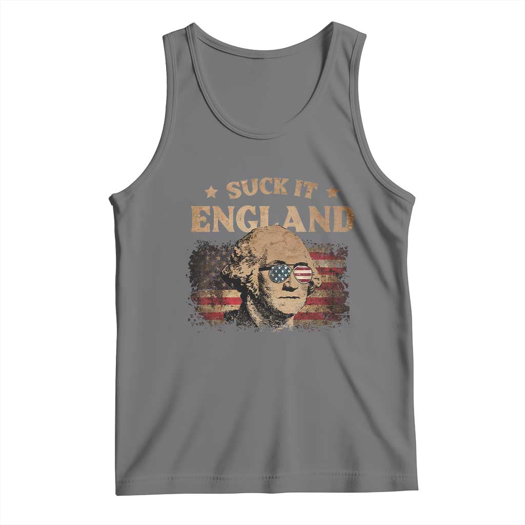 Funny Suck It England Tank Top 4th of July George Washington 1776 - Wonder Print Shop