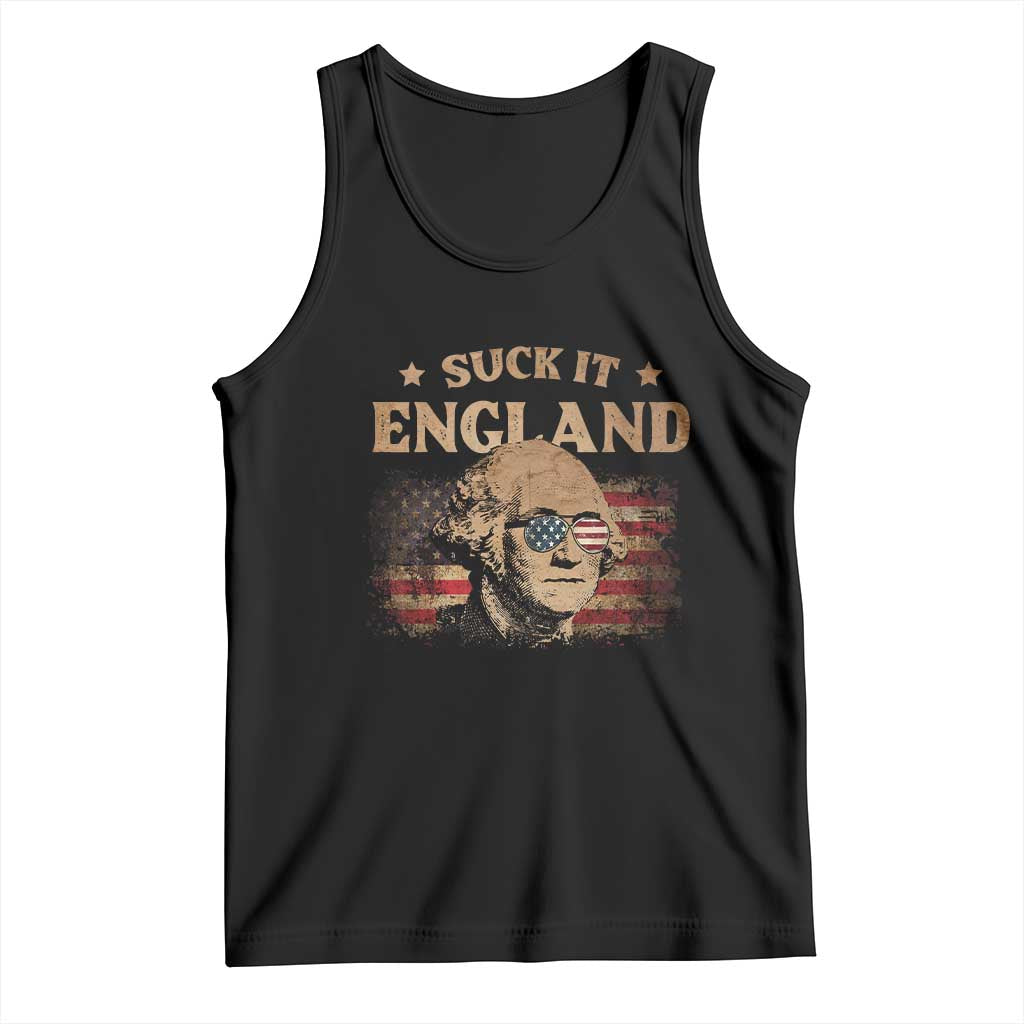 Funny Suck It England Tank Top 4th of July George Washington 1776 - Wonder Print Shop