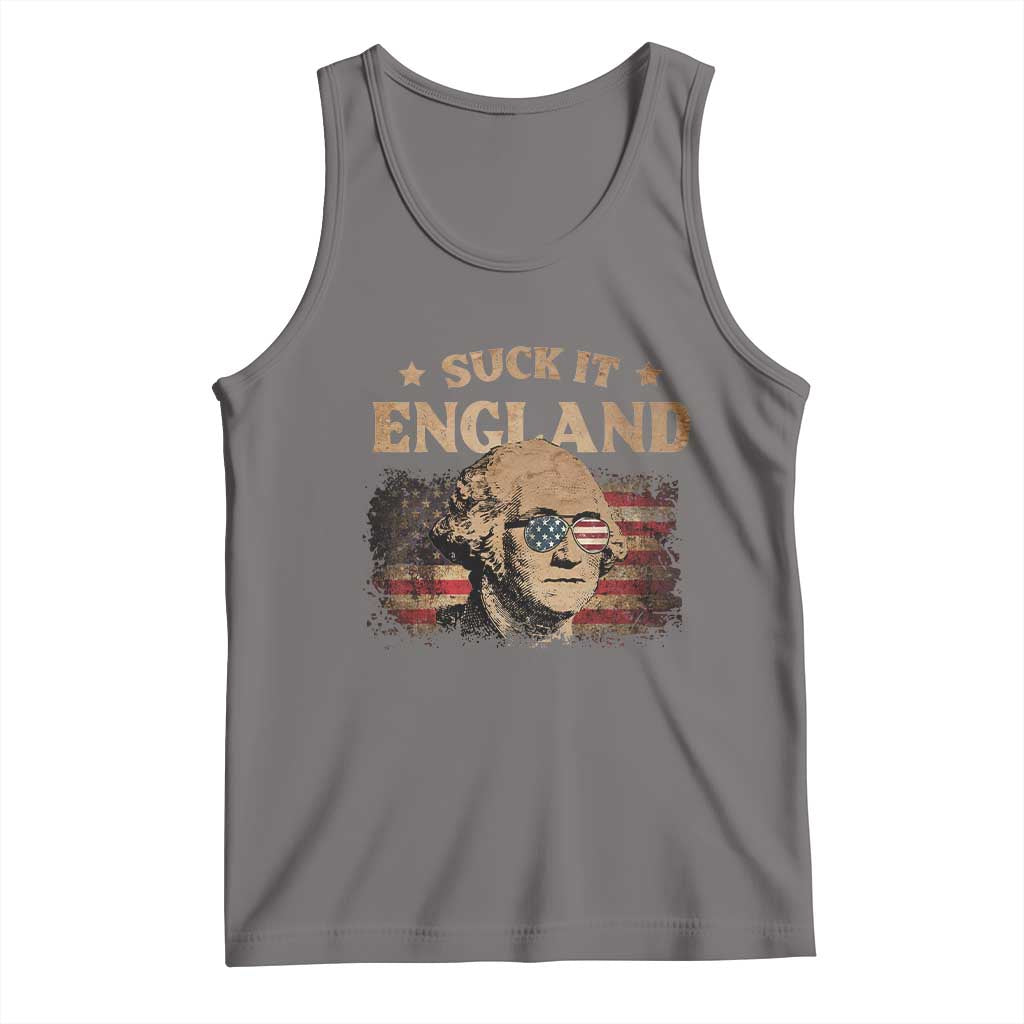 Funny Suck It England Tank Top 4th of July George Washington 1776 - Wonder Print Shop